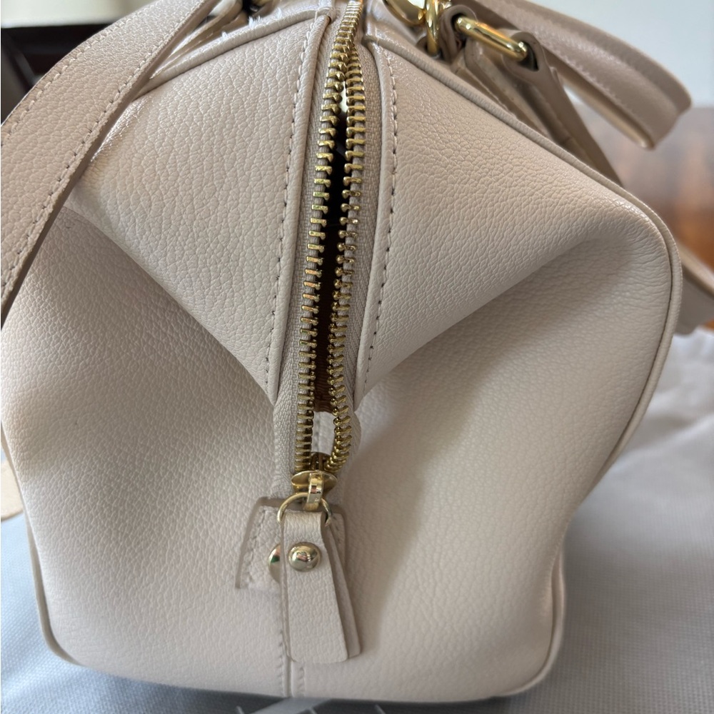 EUC Ora Delphine Satchel in Bone Pebbled Leather w/Dust Bag - Picture 5 of 11
